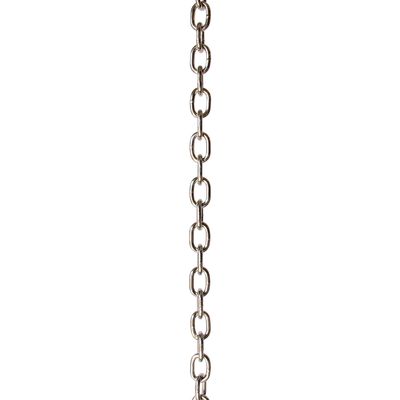 RCH Hardware CH-S60-02-PN-3 | 5 Gauge Decorative Solid Steel Standard Link Fixture Chain | Polished Nickel Finish