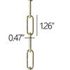 RCH Hardware CH-S59-04-BLK-3 | 9 Gauge Decorative Solid Steel Oval Link Fixture Chain | 3 Foot Increments | Black Finish view 3