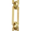 RCH Hardware CH-01-PB-3 Decorative Polished Solid Brass Chain for Hanging, Lighting - Rectangular Square Edge and Unwelded Links (3 ft/1 Yard) view 1