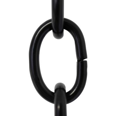 RCH Hardware CH-S56-11S-BLK-3 |9 Gauge Steel Chandelier Chain for Lighting and Hanging Fixtures - Standard Links (3 ft/1 Yard, Black)