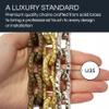 RCH Hardware CH-34-PN-3 Decorative Polished Nickel Solid Brass Chain for Hanging, Lighting - Mottled Standard Unwelded Links (3 ft/1 Yard) view 3