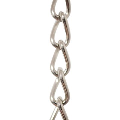 RCH Hardware CH-S54-14L-PN-3 | 12 Gauge Decorative Solid Steel Twist Link Fixture Chain | 3 Foot Increments |Polished Nickel Finish