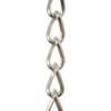 RCH Hardware CH-S54-14L-PN-3 | 12 Gauge Decorative Solid Steel Twist Link Fixture Chain | 3 Foot Increments |Polished Nickel Finish view 1