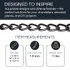 RCH Hardware CH-S54-14L-PN-3 | 12 Gauge Decorative Solid Steel Twist Link Fixture Chain | 3 Foot Increments |Polished Nickel Finish view 2