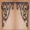 DIY Bay Area Window Corner Decorative Corner Brackets, Cast Iron, 10 1/2 inch, Set of 2 view 1