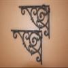 DIY Bay Area Window Corner Decorative Corner Brackets, Cast Iron, 10 1/2 inch, Set of 2 view 3