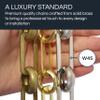 RCH Hardware CH-10-PB-3 Decorative Solid Brass Chain for Hanging, Lighting - Rectangular Cut Edge and Unwelded Links (3 ft/1 Yard) view 3