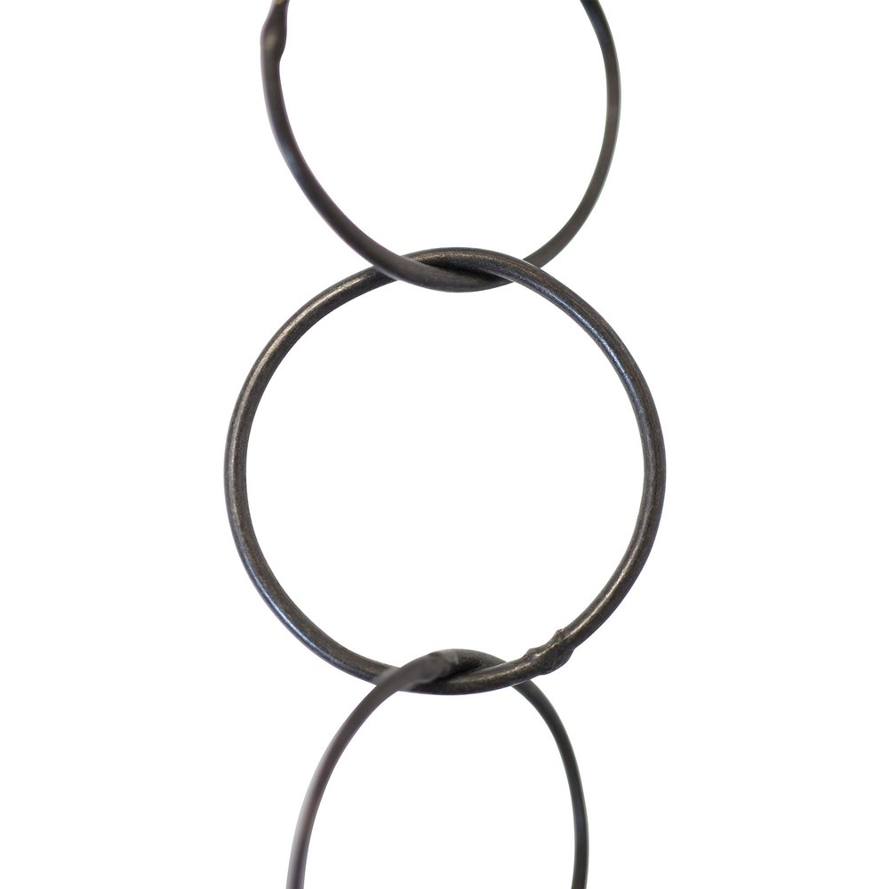 RCH Hardware CH-41S-OBB-3 Round 1 inch Diameter, Using 17swg Wire, Solid Brass Chain (Oil Bronzed Black)