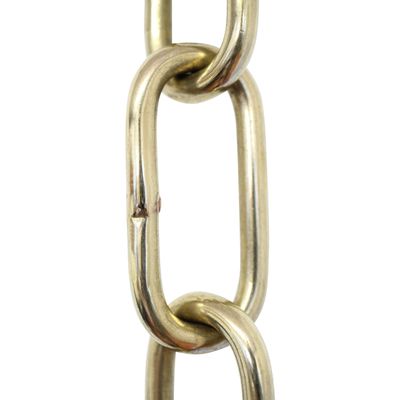 RCH Hardware CH-23W-PB-3 Decorative Solid Brass Chain for Hanging, Lighting-Large Standard Welded Links (3 ft/1 Yard)