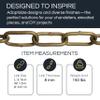RCH Hardware CH-23W-PB-3 Decorative Solid Brass Chain for Hanging, Lighting-Large Standard Welded Links (3 ft/1 Yard) view 2