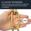 RCH Hardware CH-23W-PB-3 Decorative Solid Brass Chain for Hanging, Lighting-Large Standard Welded Links (3 ft/1 Yard) view 3