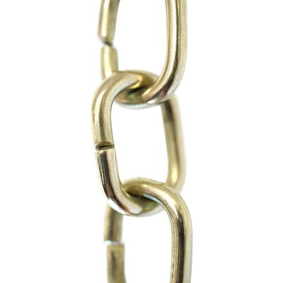 RCH Hardware CH-16-PB-3 Decorative Polished Solid Brass Chain for Hanging, Lighting-Circular Unwelded Links (3 ft/1 Yard)