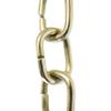 RCH Hardware CH-16-PB-3 Decorative Polished Solid Brass Chain for Hanging, Lighting-Circular Unwelded Links (3 ft/1 Yard) view 1