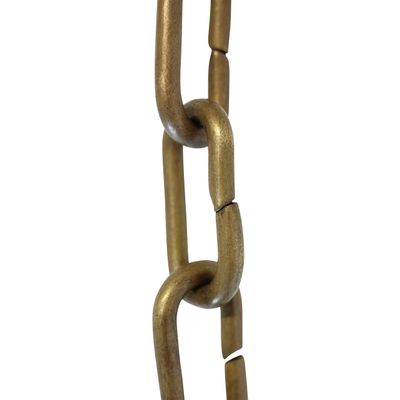 RCH Hardware CH-07-AB-3 Decorative Polished Solid Chain for Hanging, Lighting-Standard Unwelded Links (3 ft/1 Yard) (Antique Brass)