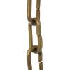 RCH Hardware CH-07-AB-3 Decorative Polished Solid Chain for Hanging, Lighting-Standard Unwelded Links (3 ft/1 Yard) (Antique Brass) view 1