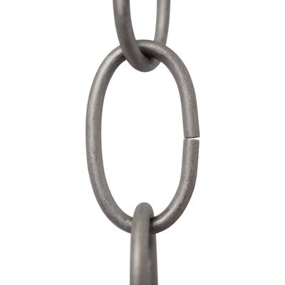 RCH Hardware CH-S56-12-PN-3 | 10 Gauge Decorative Solid Steel Standard Link Fixture Chain | 3 Foot Increments |Polished Nickel Finish