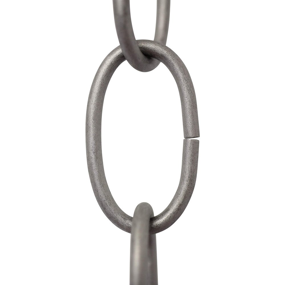 RCH Hardware CH-S56-12-PN-3 | 10 Gauge Decorative Solid Steel Standard Link Fixture Chain | 3 Foot Increments |Polished Nickel Finish