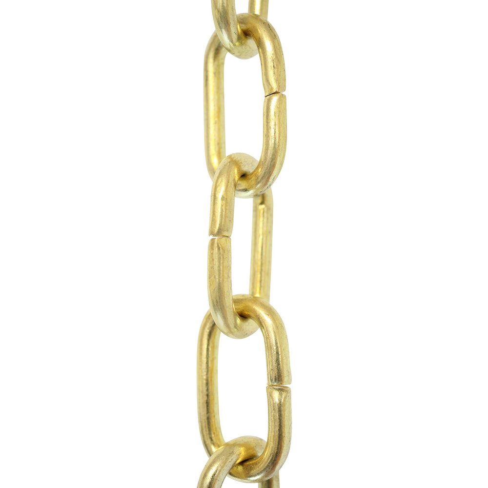 RCH Hardware CH-07-AD-3 Decorative Polished Solid Chain for Hanging, Lighting-Standard Unwelded Links (3 ft/1 Yard) (Acid Dipped)