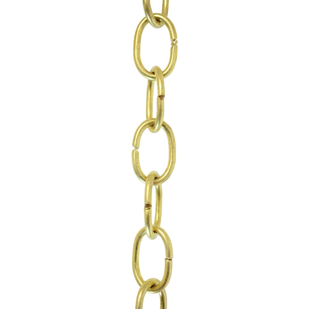 RCH Hardware CH-06-AD-3 Decorative Solid Brass Chain for Hanging Light Oval Unwelded Links-Acid Dipped Finish (3 ft/1 Yard)
