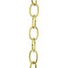 RCH Hardware CH-06-AD-3 Decorative Solid Brass Chain for Hanging Light Oval Unwelded Links-Acid Dipped Finish (3 ft/1 Yard) view 1