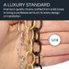 RCH Hardware CH-06-AD-3 Decorative Solid Brass Chain for Hanging Light Oval Unwelded Links-Acid Dipped Finish (3 ft/1 Yard) view 3