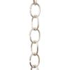 RCH Hardware CH-06-PN-3 Decorative Solid Brass Chain for Hanging Light Oval Unwelded Links-Polished Nickel Finish (3 ft/1 Yard) view 1