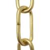 RCH Hardware CH-23-AD-3 Decorative Acid Dipped Solid Brass Chain for Hanging, Lighting - Standard Large Unwelded Links (3'/1 Yd) view 1