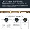 RCH Hardware CH-21-MS-3 Decorative Matte Silver Solid Brass Chain for Hanging, Lighting-Rectangles with Circular Connecting Rings and Welded Links (3 ft/1 Yard) view 2