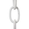 RCH Hardware CH-S56-11S-WHT-3 | 9 Gauge Decorative Solid Steel Standard Link Fixture Chain | 3 Foot Increments | White Finish view 1
