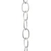 RCH Hardware CH-06W-PN-3 Decorative Solid Brass Chain for Hanging Lighting Oval Welded Links (3 ft/1 Yard) (Polished Nickel) view 1