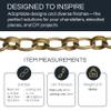 RCH Hardware CH-24-AD-3 Decorative Solid Brass Chain for Hanging, Lighting-Round Welded Links (3 ft/1 Yard) (Acid Dipped) view 2
