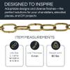 RCH Hardware CH-08W-AD-3 Decorative Solid Chain for Hanging, Lighting-Standard Welded Links (3 ft/1 Yard) (Acid Dipped) view 2