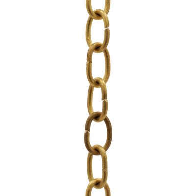 RCH Hardware CH-06-AB-3 Decorative Solid Brass Chain for Hanging, Lighting - Light Oval Unwelded Links (3 ft/1 Yard)