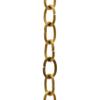 RCH Hardware CH-06-AB-3 Decorative Solid Brass Chain for Hanging, Lighting - Light Oval Unwelded Links (3 ft/1 Yard) view 1