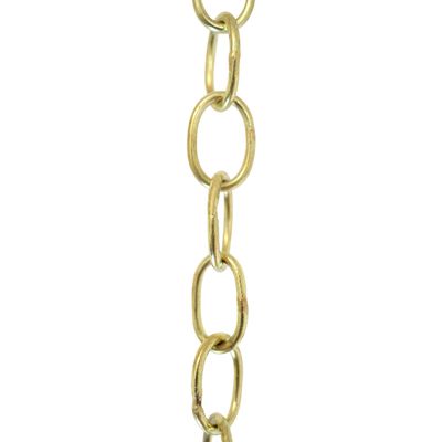 RCH Hardware CH-06W-AD-3 Decorative Solid Brass Chain for Hanging Lighting Oval Welded Links (3 ft/1 Yard) (Acid Dipped)