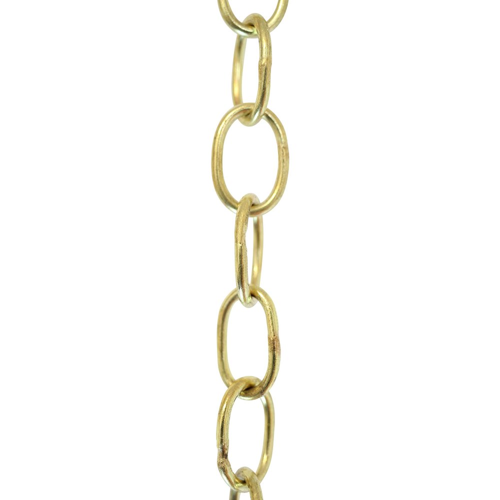 RCH Hardware CH-06W-AD-3 Decorative Solid Brass Chain for Hanging Lighting Oval Welded Links (3 ft/1 Yard) (Acid Dipped)
