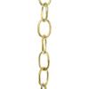 RCH Hardware CH-06W-AD-3 Decorative Solid Brass Chain for Hanging Lighting Oval Welded Links (3 ft/1 Yard) (Acid Dipped) view 1