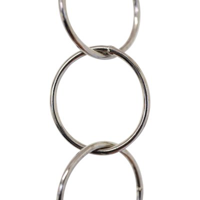 RCH Hardware CH-41L-PN-3 Solid Brass Round Link Chain | 1.25 inch Diameter, 3 Swg Wire | 3 ft Increments