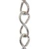 RCH Hardware CH-20L-PN-3 Decorative Solid Brass Chain for Hanging Large Light Unwelded Wire (3 ft/1 Yard) (Polished Nickel) view 1