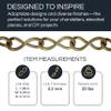 RCH Hardware CH-20L-PN-3 Decorative Solid Brass Chain for Hanging Large Light Unwelded Wire (3 ft/1 Yard) (Polished Nickel) view 2