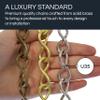 RCH Hardware CH-20L-PN-3 Decorative Solid Brass Chain for Hanging Large Light Unwelded Wire (3 ft/1 Yard) (Polished Nickel) view 3