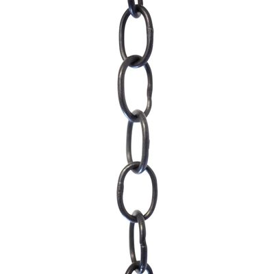 RCH Hardware CH-06W-OBB-3 Decorative Solid Brass Chain for Hanging Lighting Oval Welded Links (3 ft/1 Yard) (Oil Bronzed Black)