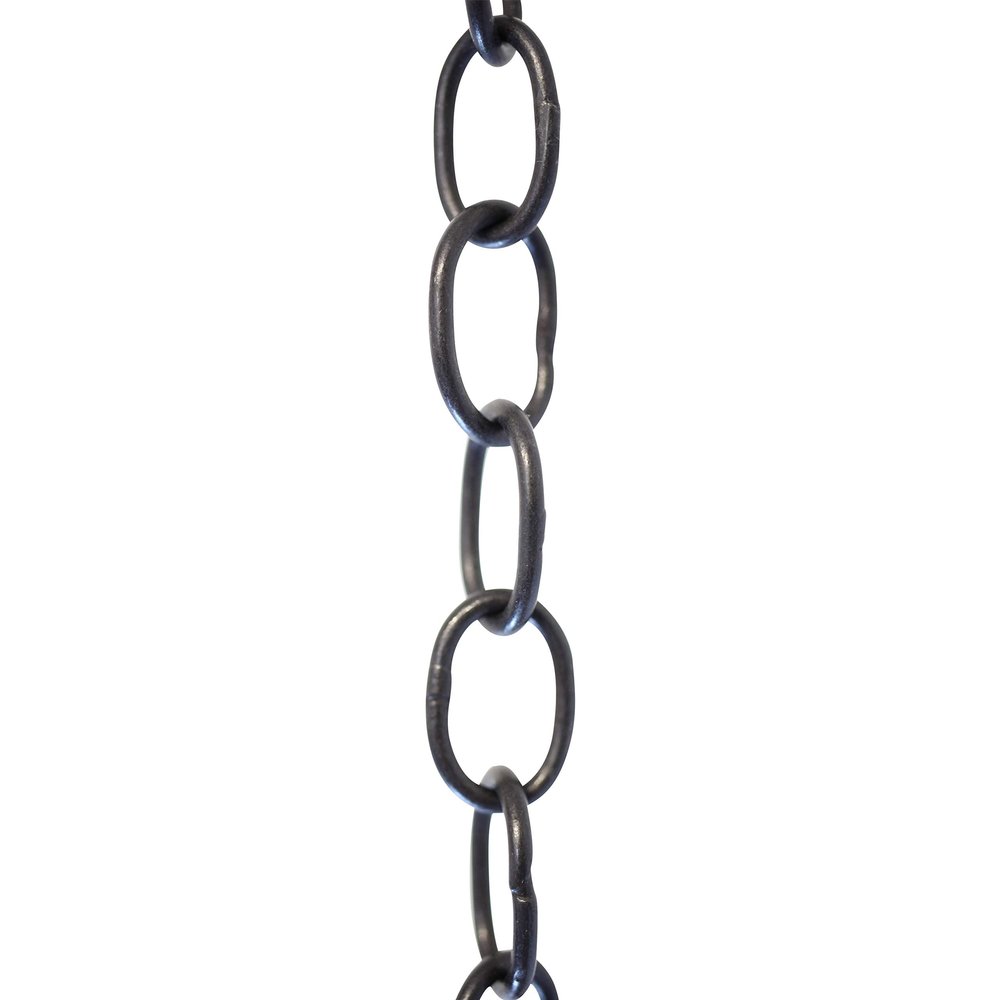 RCH Hardware CH-06W-OBB-3 Decorative Solid Brass Chain for Hanging Lighting Oval Welded Links (3 ft/1 Yard) (Oil Bronzed Black)