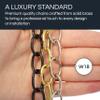 RCH Hardware CH-06W-OBB-3 Decorative Solid Brass Chain for Hanging Lighting Oval Welded Links (3 ft/1 Yard) (Oil Bronzed Black) view 3