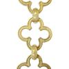 RCH Hardware CH-37-PB-3 Decorative Polished Solid Brass Chain for Hanging, Lighting - Cross Clover Design Unwelded Links (3 ft/1 Yard) view 1