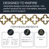 RCH Hardware CH-37-PB-3 Decorative Polished Solid Brass Chain for Hanging, Lighting - Cross Clover Design Unwelded Links (3 ft/1 Yard) view 2