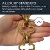 RCH Hardware CH-37-PB-3 Decorative Polished Solid Brass Chain for Hanging, Lighting - Cross Clover Design Unwelded Links (3 ft/1 Yard) view 3
