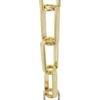 RCH Hardware CH-09-AD-3 Acid Dipped Solid Brass Chain for Hanging, Lighting - Rectangular Cage with Centre Hole and Welded Links (3 ft/1 Yard) view 1