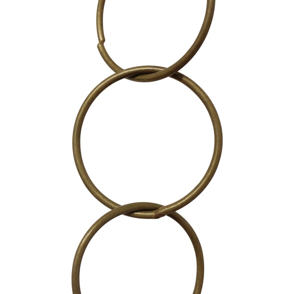 RCH Hardware CH-41L-AB-3 Solid Brass Round Link Chain | 1.25 inch Diameter, 3 Swg Wire | 3 ft Increments