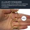 RCH Hardware CH-41L-AB-3 Solid Brass Round Link Chain | 1.25 inch Diameter, 3 Swg Wire | 3 ft Increments view 3